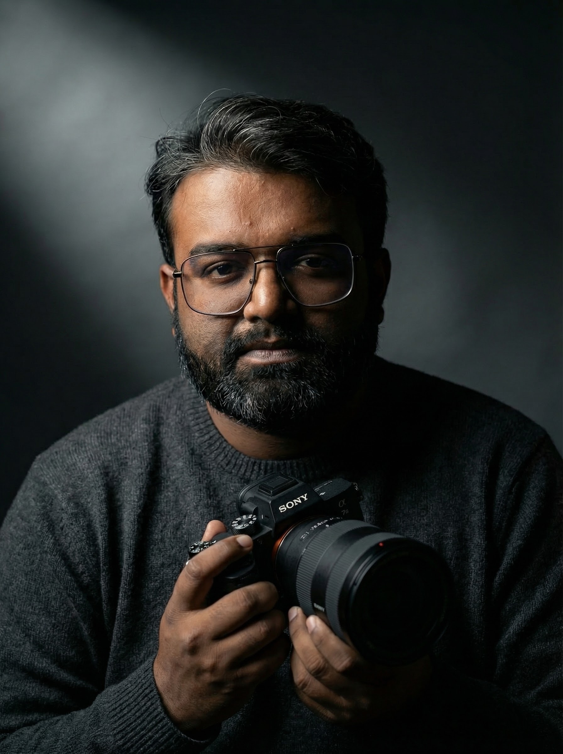 Photographer with camera